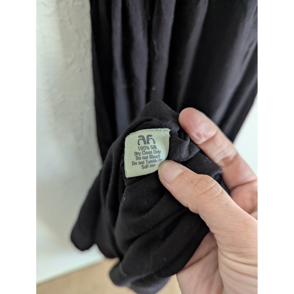 All That Remains Veia silk maxi dress‎ size AU 8 / US 4 black embroidered NWT - Picture 7 of 8